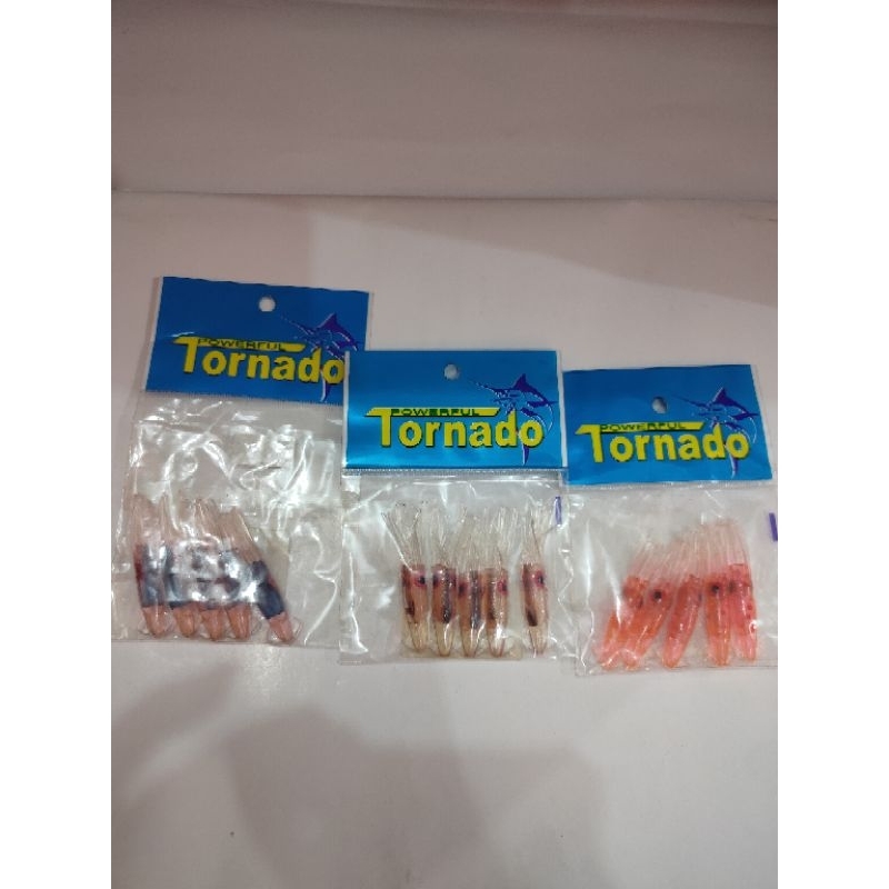 umpan cumi karet tornado 5cm