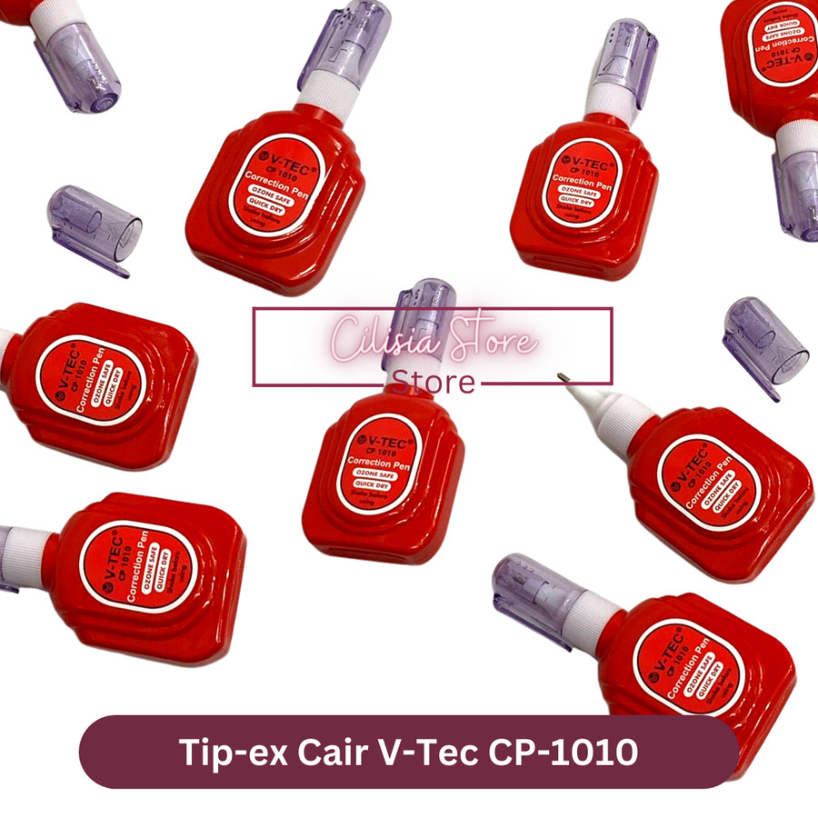 

Tipex Cair Vtec CP-1010 / Correction Pen Fluid / Tipe Ex Kenko KE-01