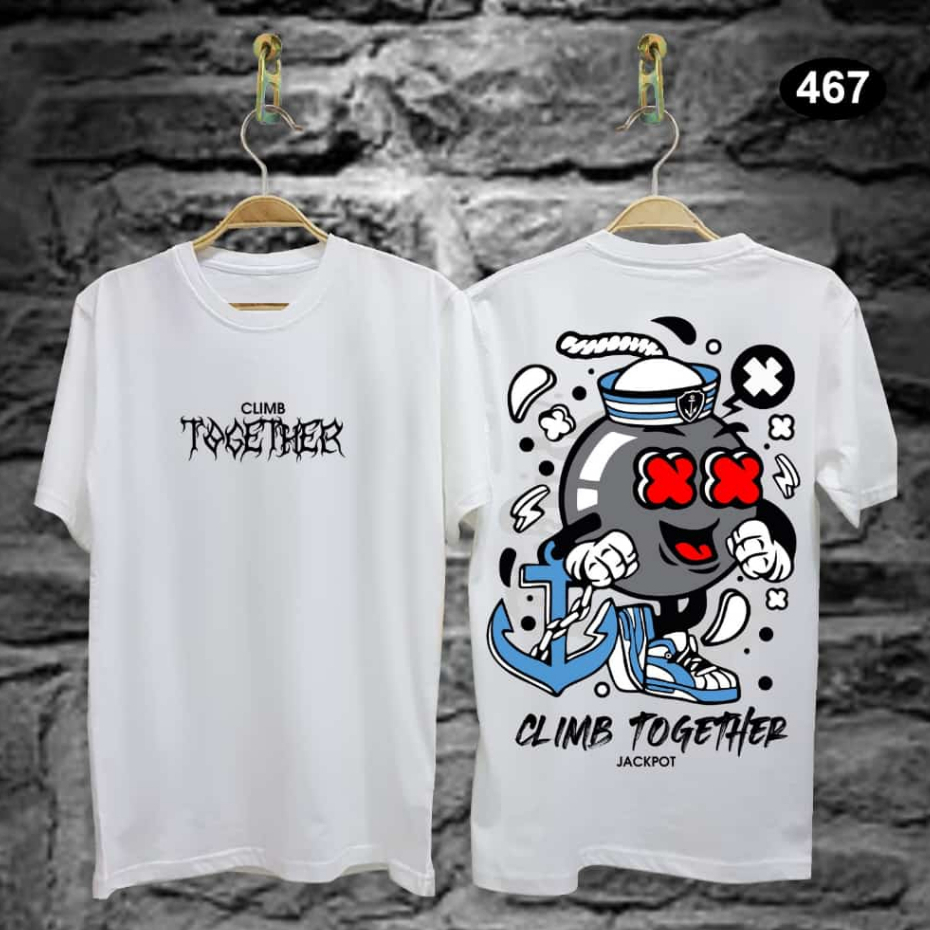 Kaos Tshirt Pria Terbaru Samurai Hypesama Putih Distro Lengan Pendek Motif Sablon Bergambar Keren