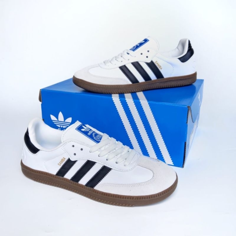 ADIDAS SAMBA WHITE BLACK GUM