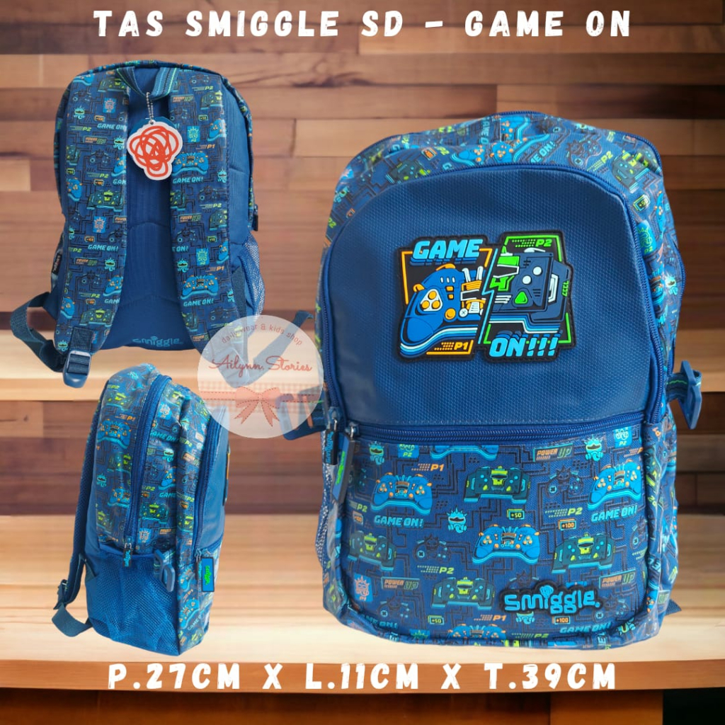 Tas Ransel Sekolah Anak SD Smiggle anak cewek &amp; cowok