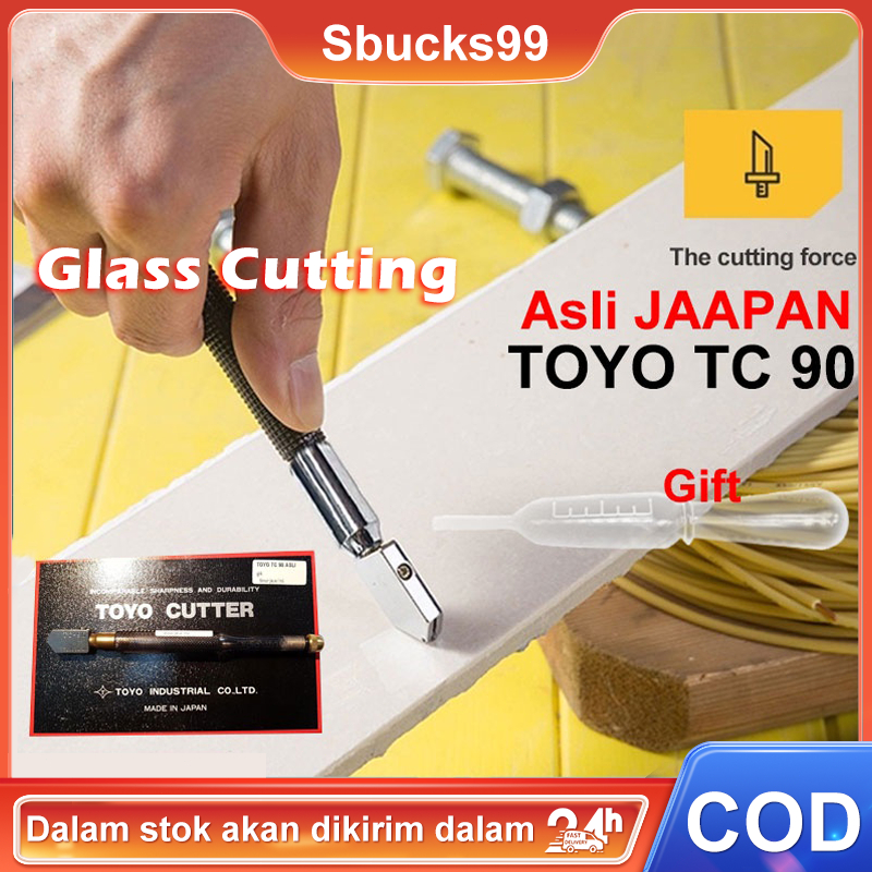 TOYO Glass Cutter Alat Pemotong Kaca Pisau Kaca Minyak TOYO TC 90 Glass Oil Knife Pisau Kaca Terbaik