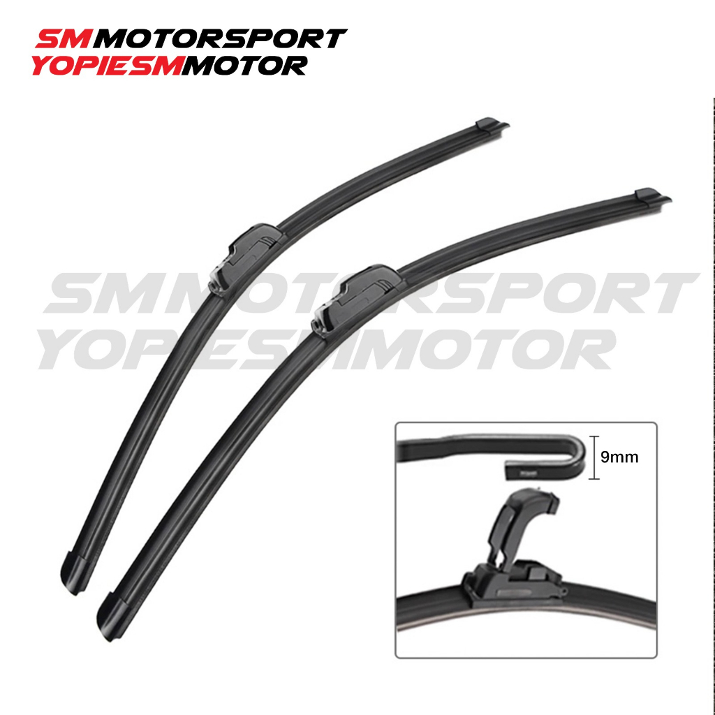 Wiper Universal Mobil Frameless Kipas Kaca Depan Soft Murah Satuan