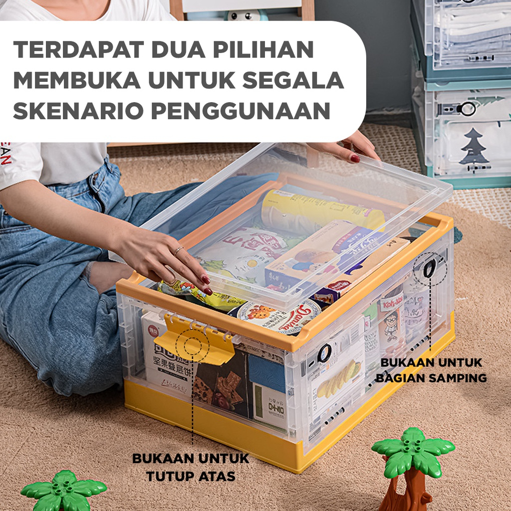 STORAGE BOX LIPAT / CONTAINER BOX TEMPAT BAJU/MAINAN KOTAK PENYIMPANAN / KONTAINER STORAGE