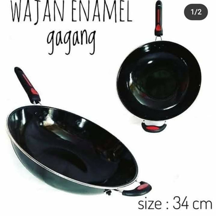 WAJAN GAGANG TD 34CM/WAJAN ENAMEL ANTI LENGKET