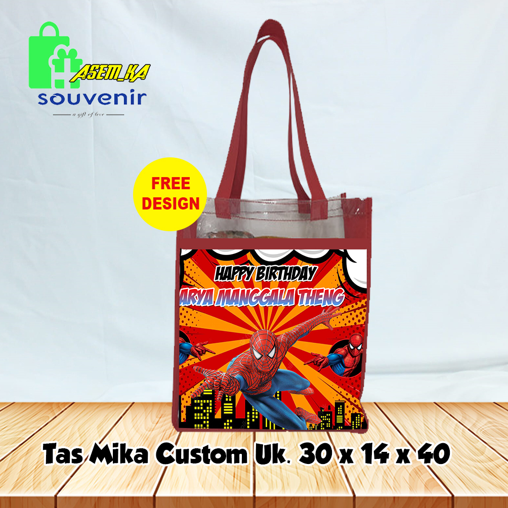 

TAS CUSTOM KOMBINASI MIKA UK 30 x 14 x 40 (pxlxt) tebal 75 gsm