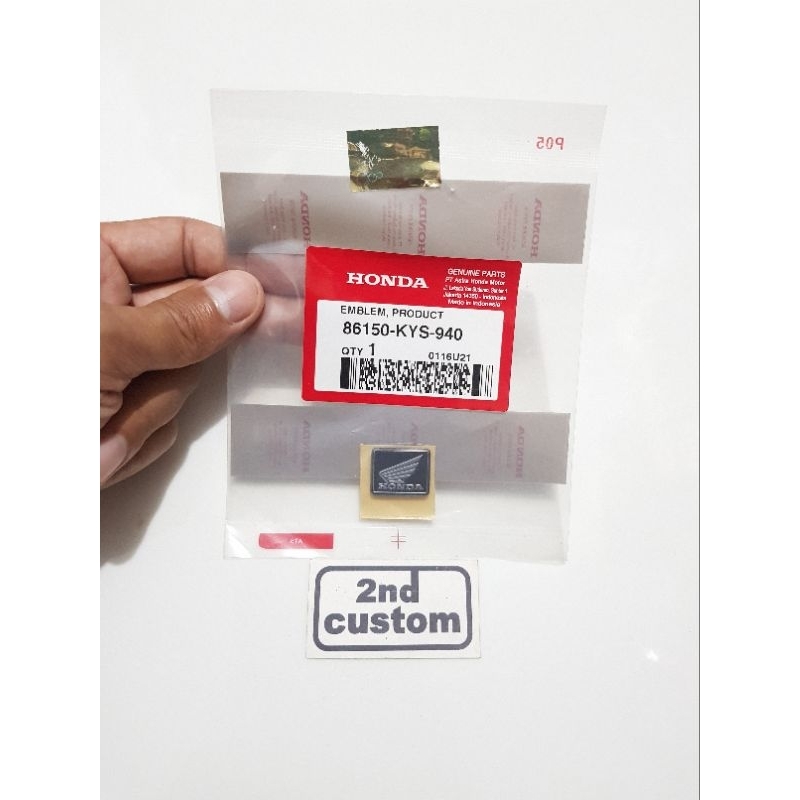 Emblem cover speedometer ori Honda Beat Scoopy Scopy Vario PCX ADV Supra Revo Blade Sonic Verza CRF 