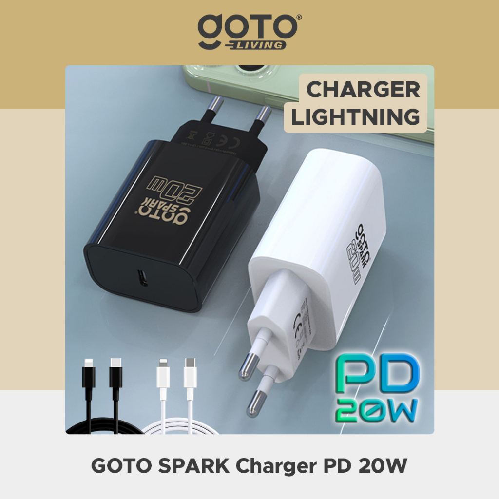Goto Spark Charger Fast Charging Adaptor Casan Charge Hp Iphone Type C