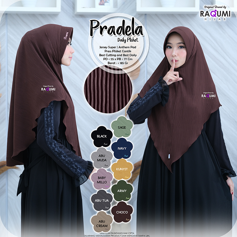 (DAILY HIJAB | SIMPEL) PRADELA DAILY PLISKET  BY RAQUMI | HIJAB PLISKET