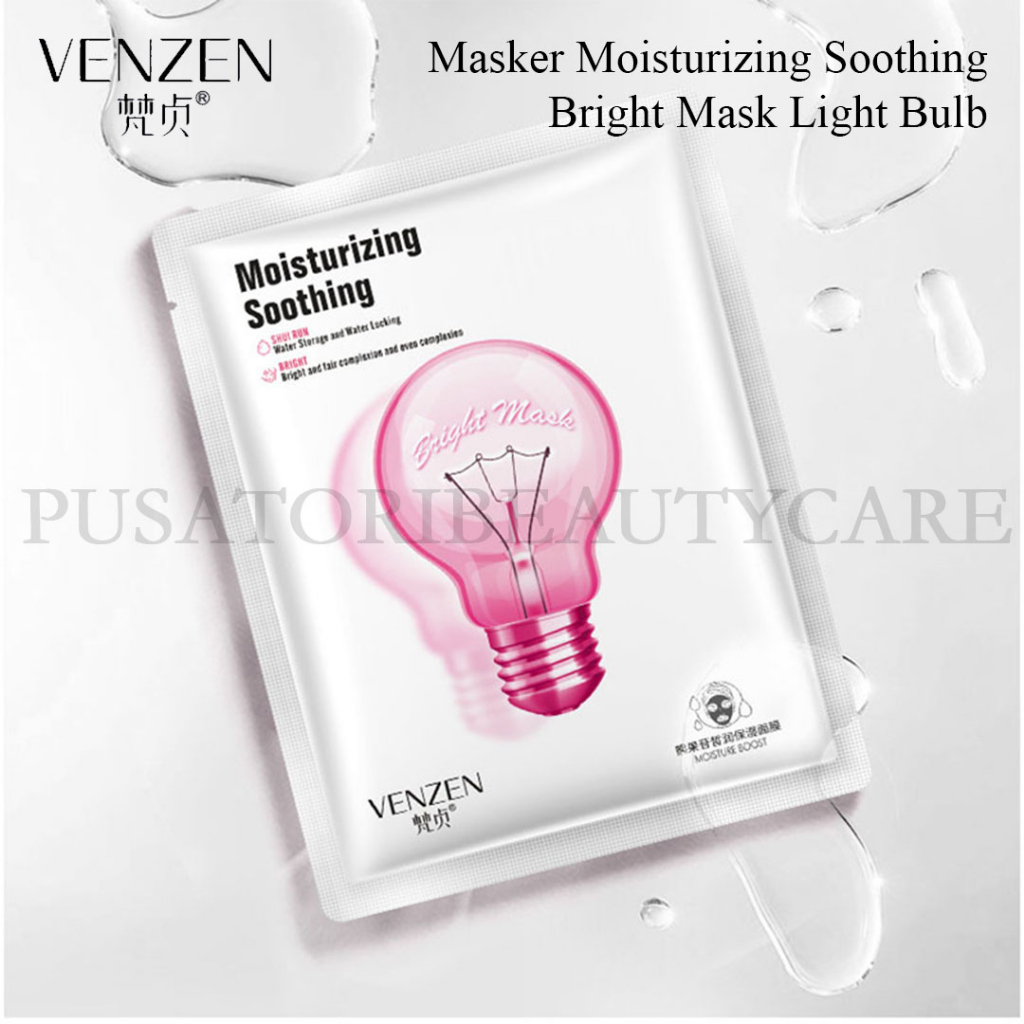 Venzen Masker Moisturizing Soothing Bright Mask Light Bulb