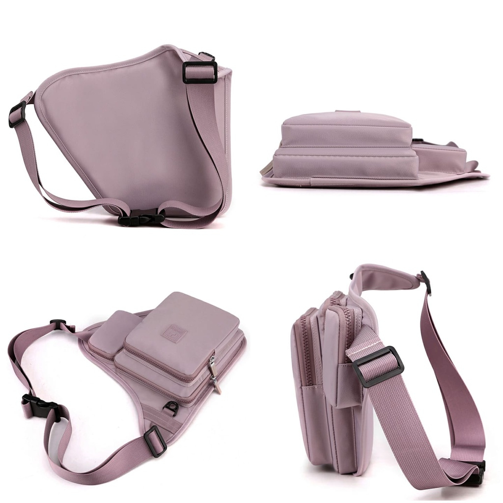 Oceansky - COLORFUL FOX 0472 Original import tas pinggang wanita nilon waterproof tas selempang wanita