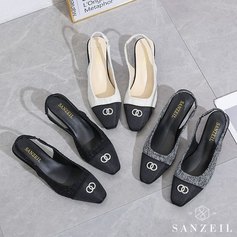 RYX - Sanz Dorothy Sepatu Hak Slingback Wanita Fashion Casual/Pesta - Ori Import