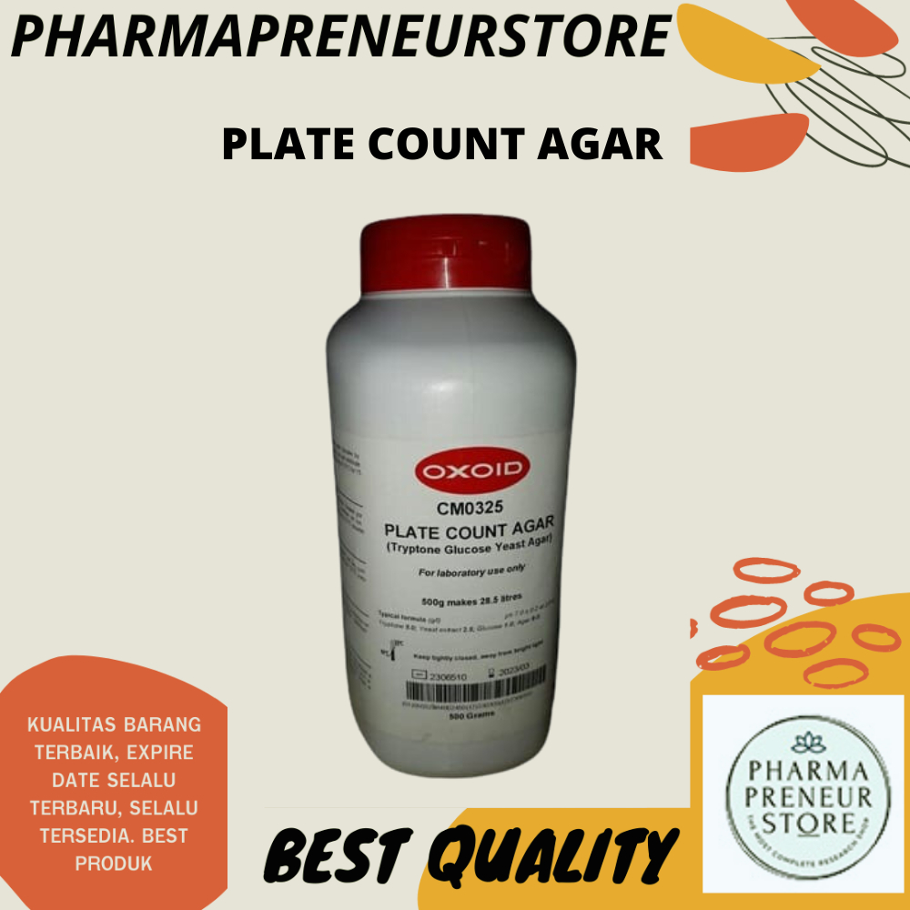 PLATE COUNT AGAR 500 GRAM OXOID BEST QUALITY