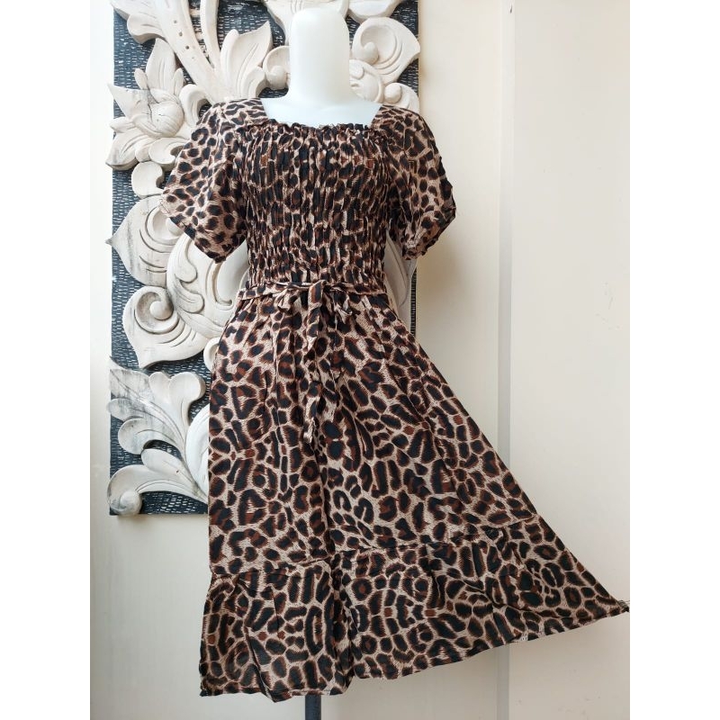 DRESS SMOKE BALI| Dress krut kotak bali|DRESS LARIS|Daster bali