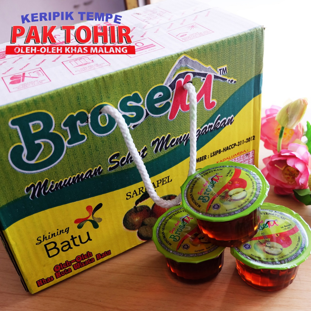 

MINUMAN SARI APEL KHAS BATU MERK BROSEM (32 CUP)