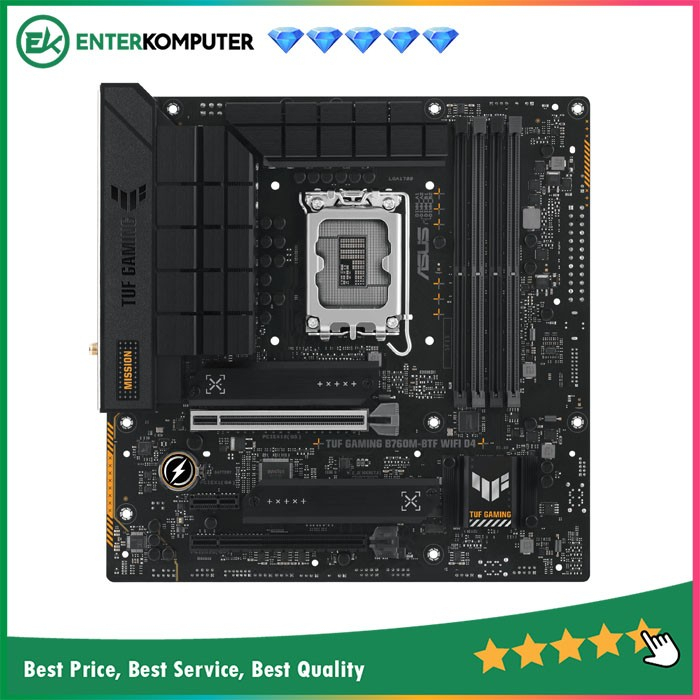 Asus TUF GAMING B760M-BTF WIFI D4 (LGA1700, B760, DDR4, USB3.2 Type-C)