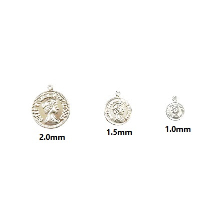 Charm Koin Elizabeth/Monalisa Model Tipis Harga/10pc