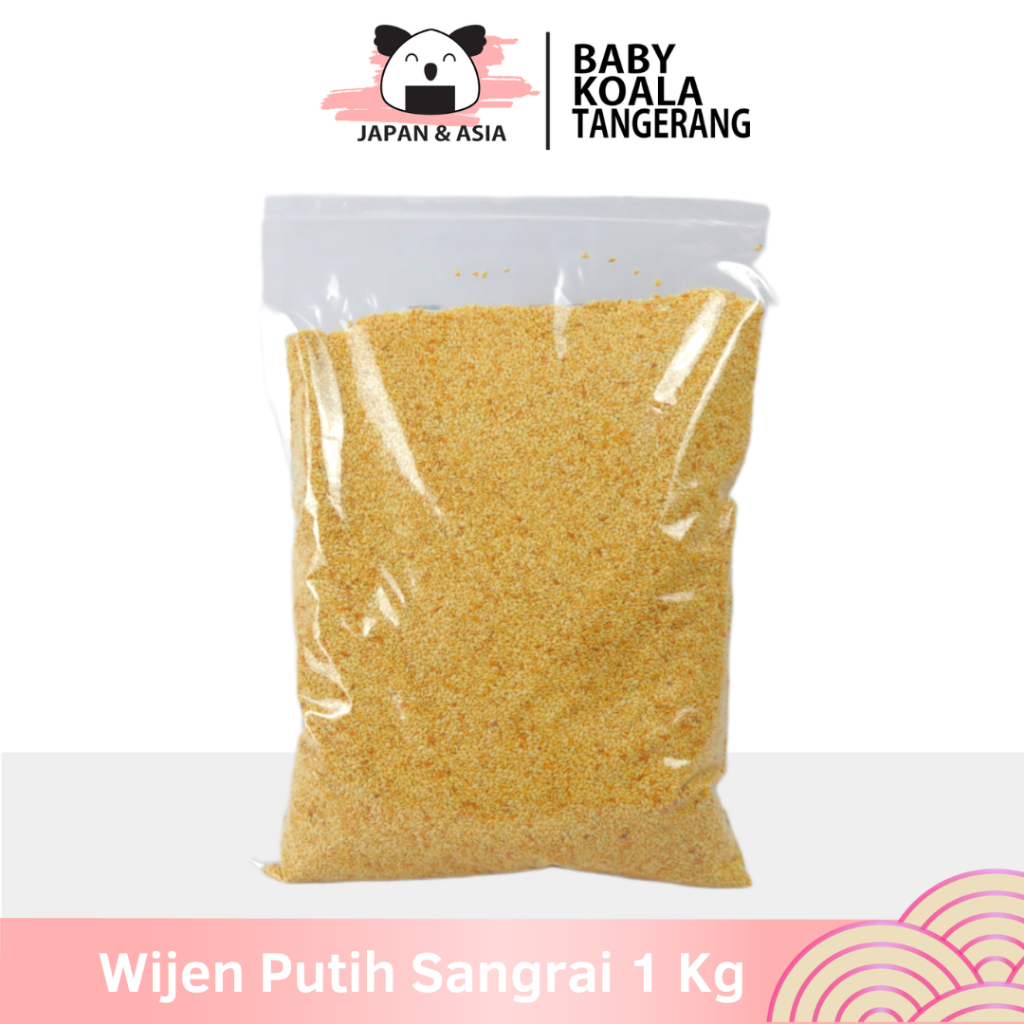 

HIROKING Biji Wijen Putih Sangrai 1 Kg Halal │ Roasted White Sesame Seed for Sushi Ramen