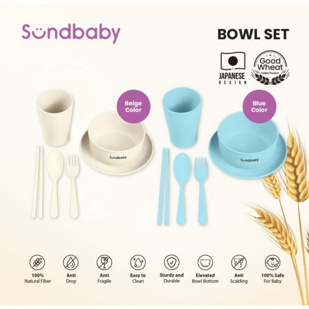 Sundbaby Bowl Set - Peralatan Makan Anak BPA Free