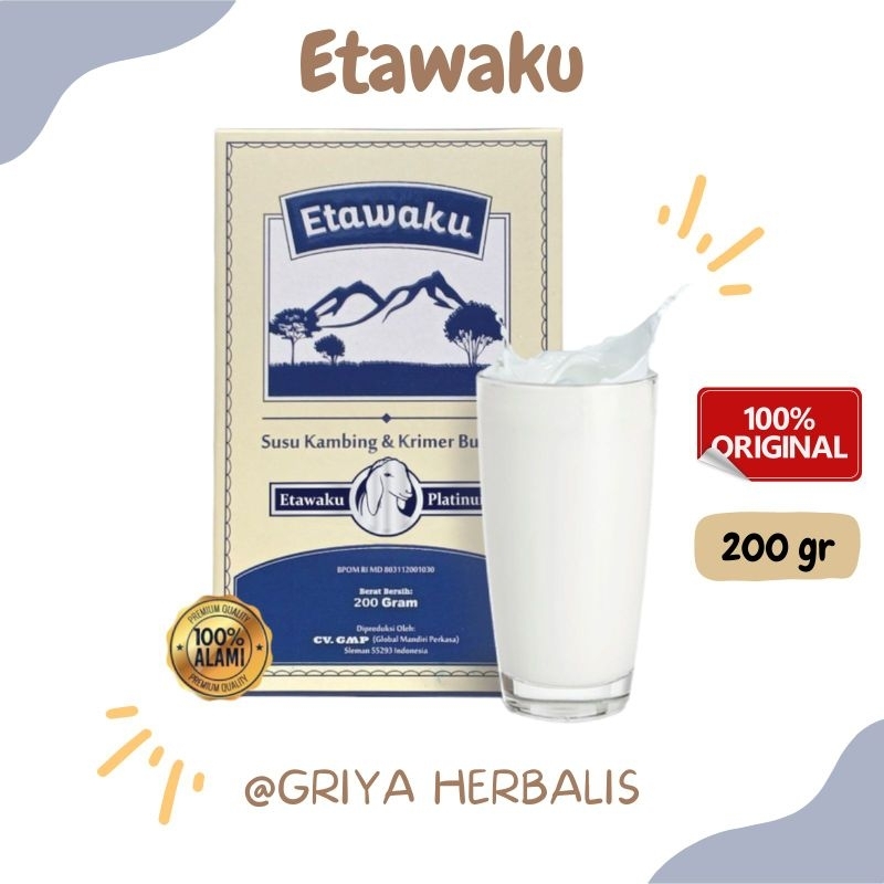 

Susu ETAWAKU PLATINUM Atasi Nyeri Sendi & Sesak Nafas Original 100% Susu Kambing Etawa