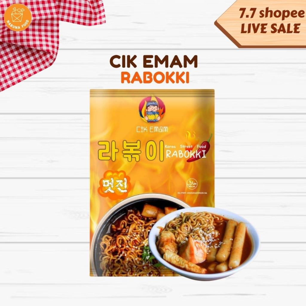 PROMO Makanan pedas korea toppoki rabokki baso aci cireng cikemam