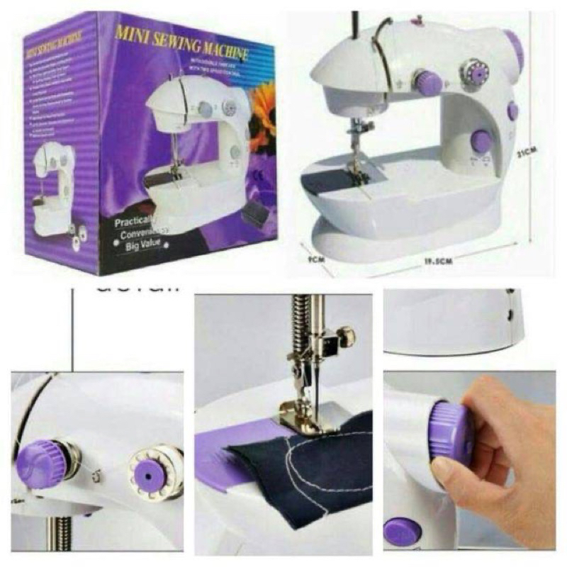 MESIN JAHIT PORTABLE MINI SM-202A