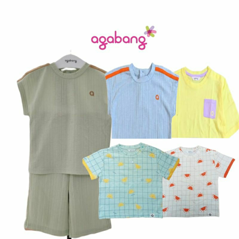 Agabang T-shirt & One set Girls / T-shirt Boys / Kaos & Setelan Agabang Anak Perempuan / Kaos Agabon