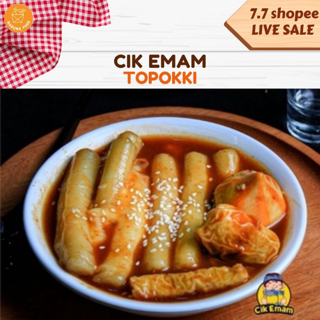 PROMO Makanan pedas korea toppoki rabokki baso aci cireng cikemam