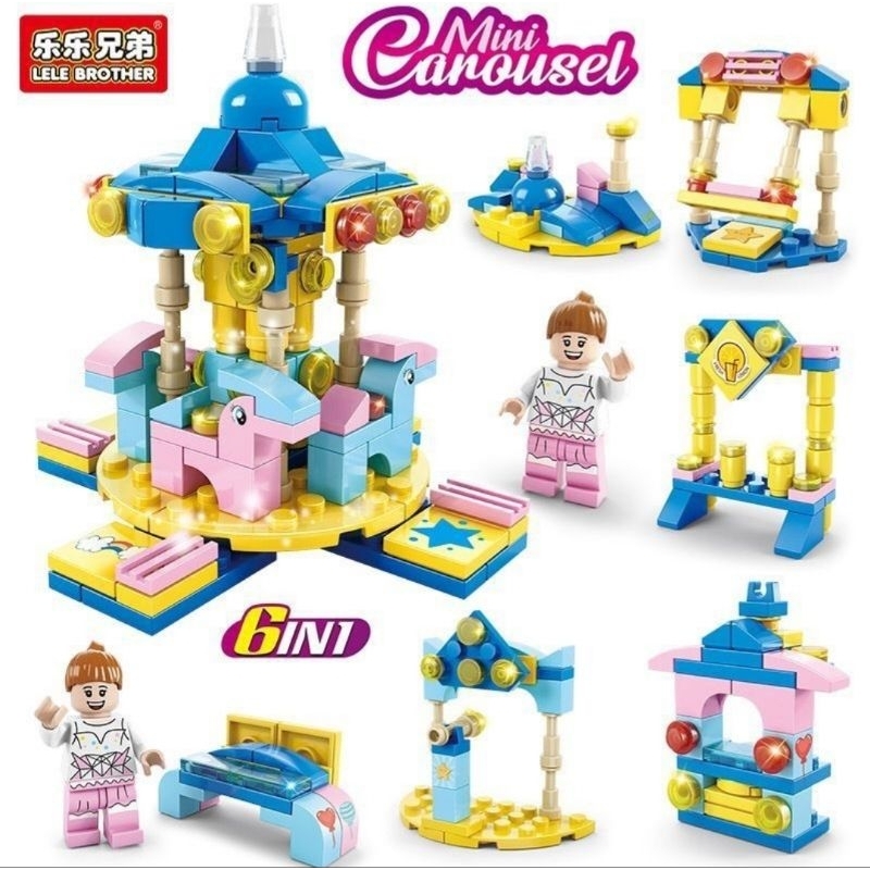 NEW MAINAN BLOK LEGO 6 IN 1