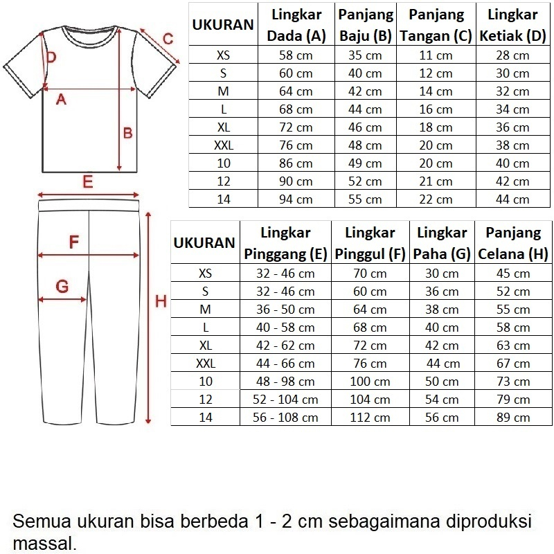 Hanamichi RANA.CP Setelan Piyama Anak Lengan Pendek