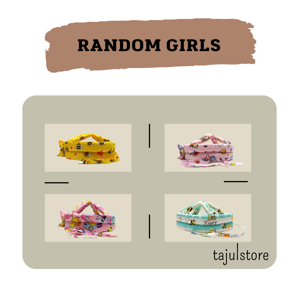 Helm Pelindung Kepala Bayi 10pcs Random