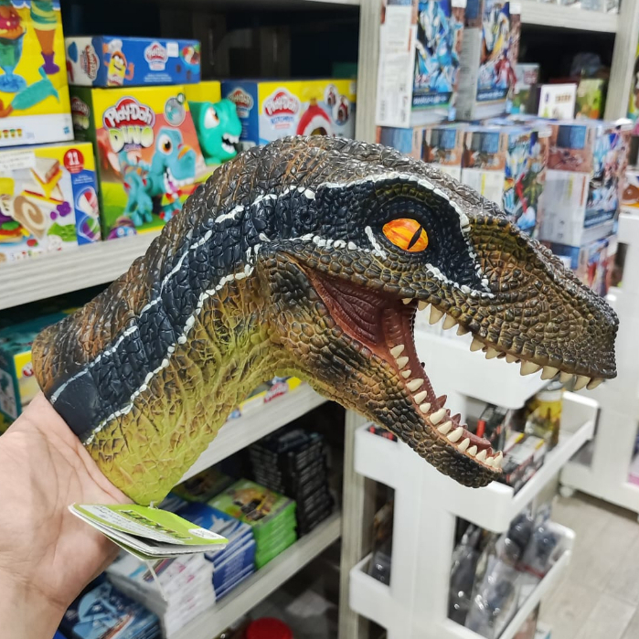 Dinosaurus Raptor Head Kepala Dino Velociraptor Delta Hand puppet