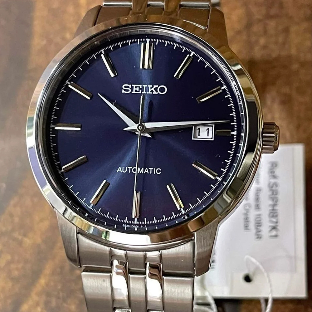 Seiko Automatic SRPH87K1 Classic Blue - Jam Tangan Pria SRPH87