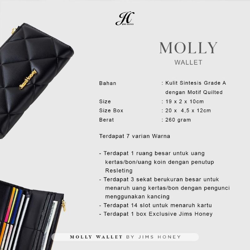 Molly Wallet Jims Honey / Dompet Wanita Jims Honey