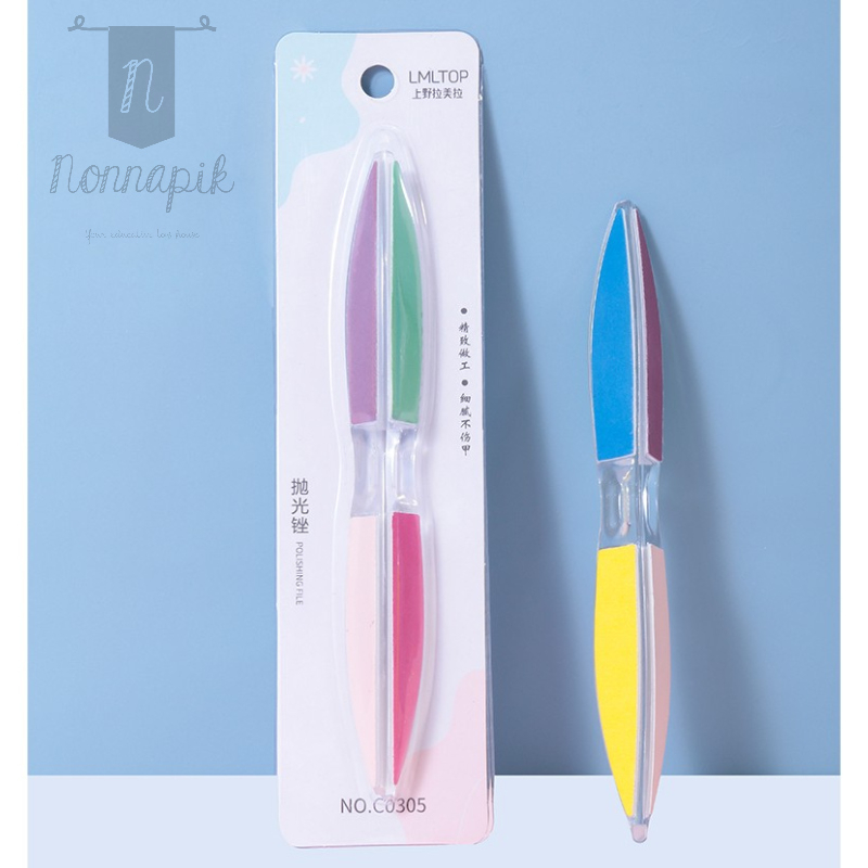 Nail Polishing File dari LAMEILA KOREA / BUFFER PENGKILAP KUKU 6 SISI atau 4 SISI