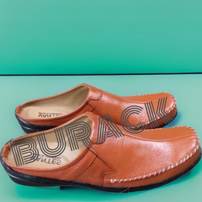 Sandal sepatu pria || Sandal pria kulit sepatu bustong kulit asli