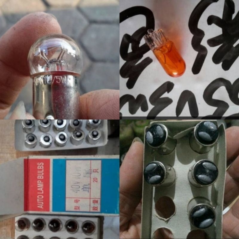 LAMPU SEIN DOP BOLAM BHOLAM BLUB LAMPU REM SEPEDA LISTRIK 48V 10/5W RITING SEPEDA LISTRIK 48V55V 3W