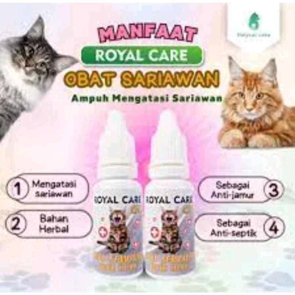 Royal Care 10ml Obat Sariawan dan Bau Mulut Kucing Aman Untuk Kucing Hamil