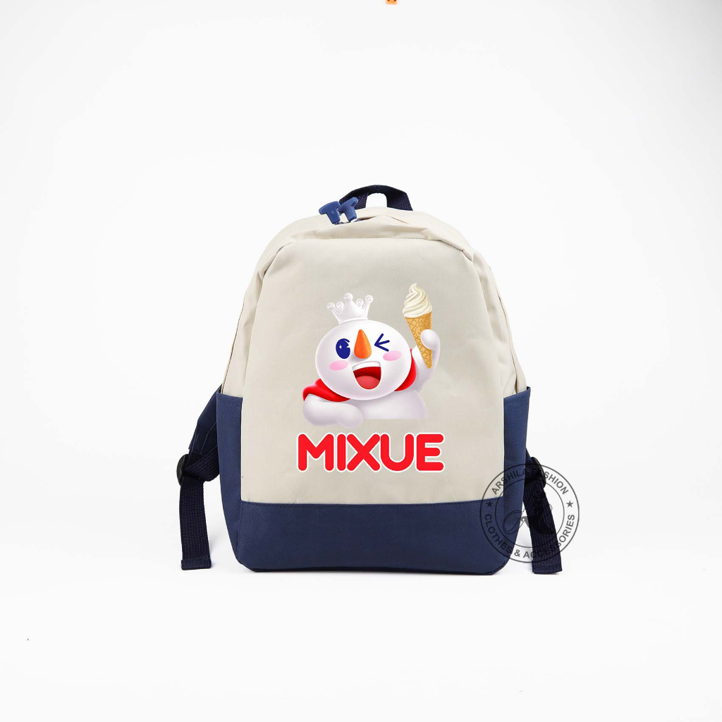 Tas Anak Laki-laki dan Perempuan Ransel Motif Mixue TK Dan SD