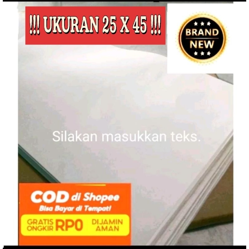 ISI 500 LEMBAR KERTAS TISU BUNGKUS SEPATU DLL, SATU 1 RIM ISI 500 LEMBAR
