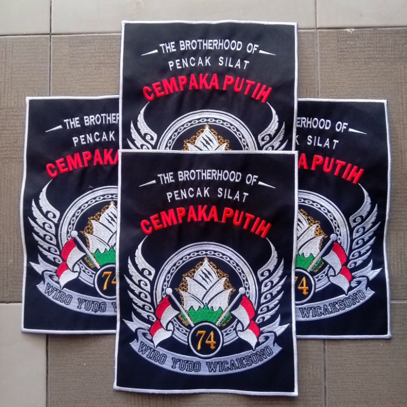 BET PUNGGUNG BORDIR PSCP BET PSCP BED LOGO CEMPAKA PUTIH KALUNG PSCP