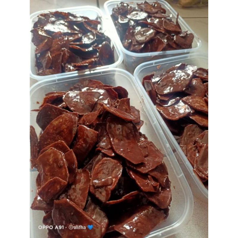 

keripik pisang coklat lumer
