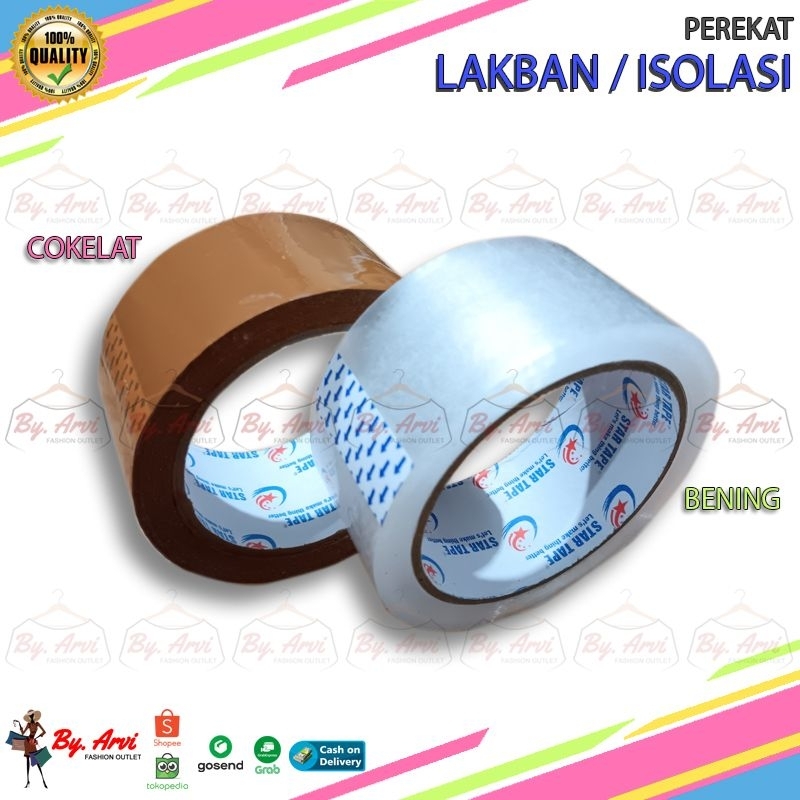 Perekat / Lakban / Isolasi / Selotip / Duck Tape Star Tape
