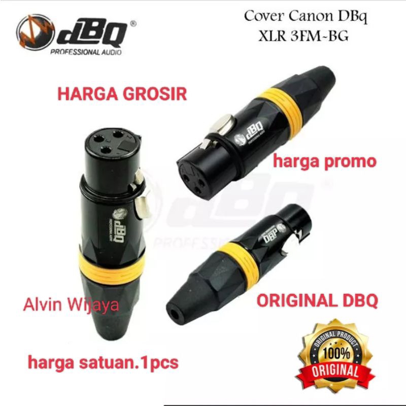 JACK XLR FEMALE JECK CANON JAK MIC JEK AUDIO DBQ ORIGINAL