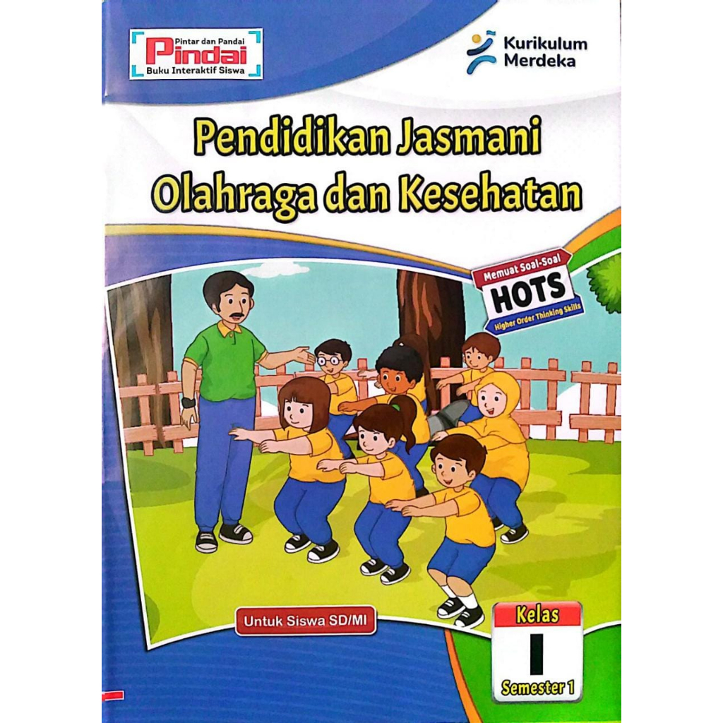 Buku LKS PJOK Kelas 1 SD/MI Kurikulum Merdeka Semester 1