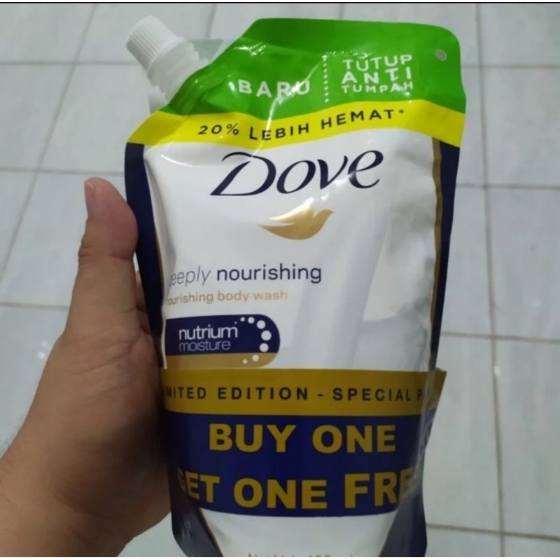 Dove Deeply Nourishing Body Wash Refill 400Ml Twin Pack