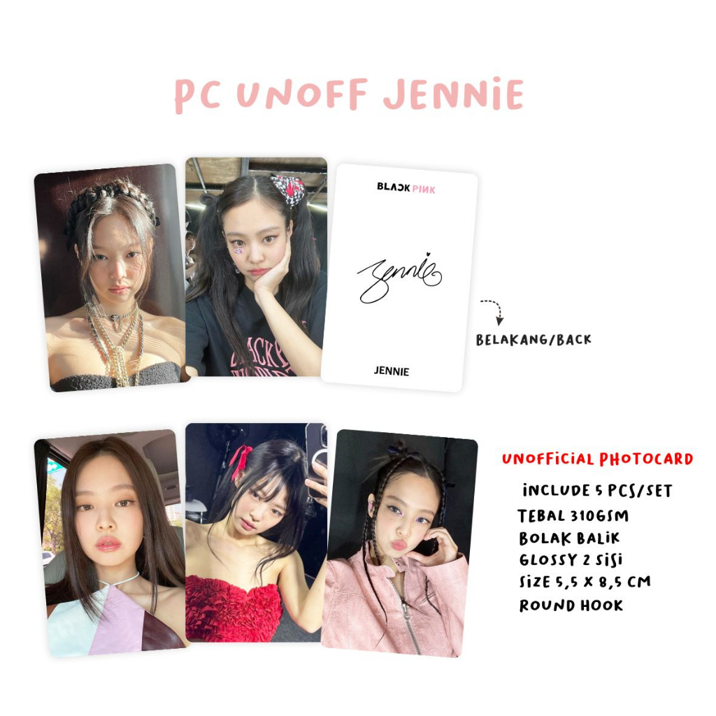 [2 SISI] Photocard Blackpink Selca Unofficial