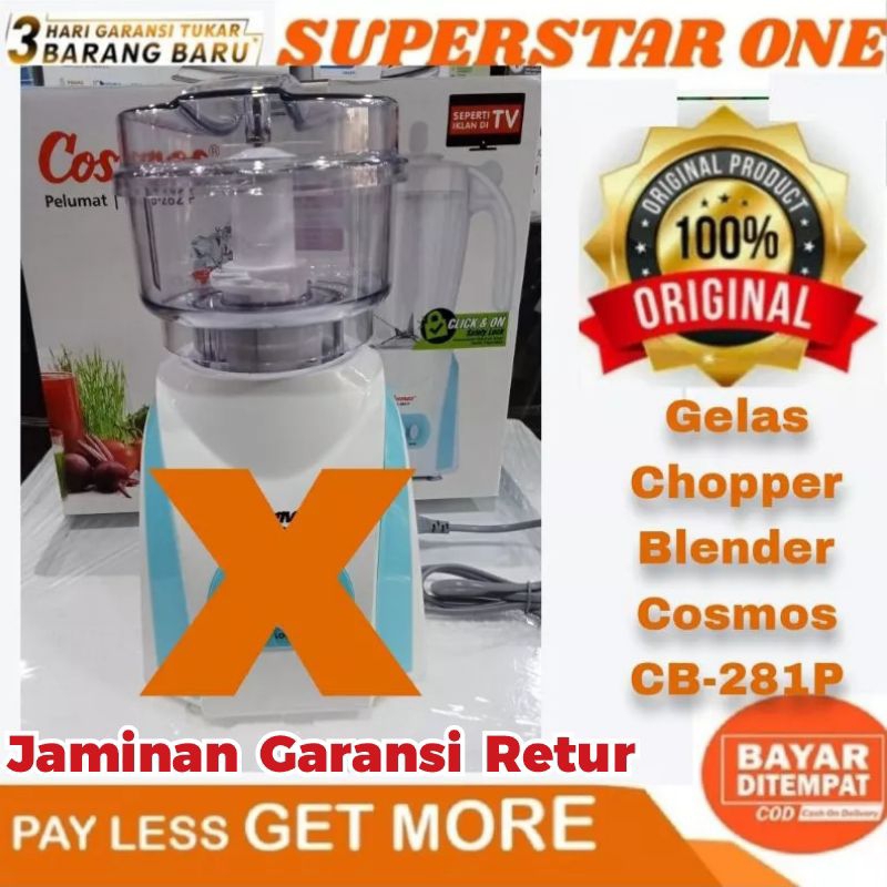 set gelas Chopper Blender Cosmos CB-281 gelas Chopper blender cosmos CB