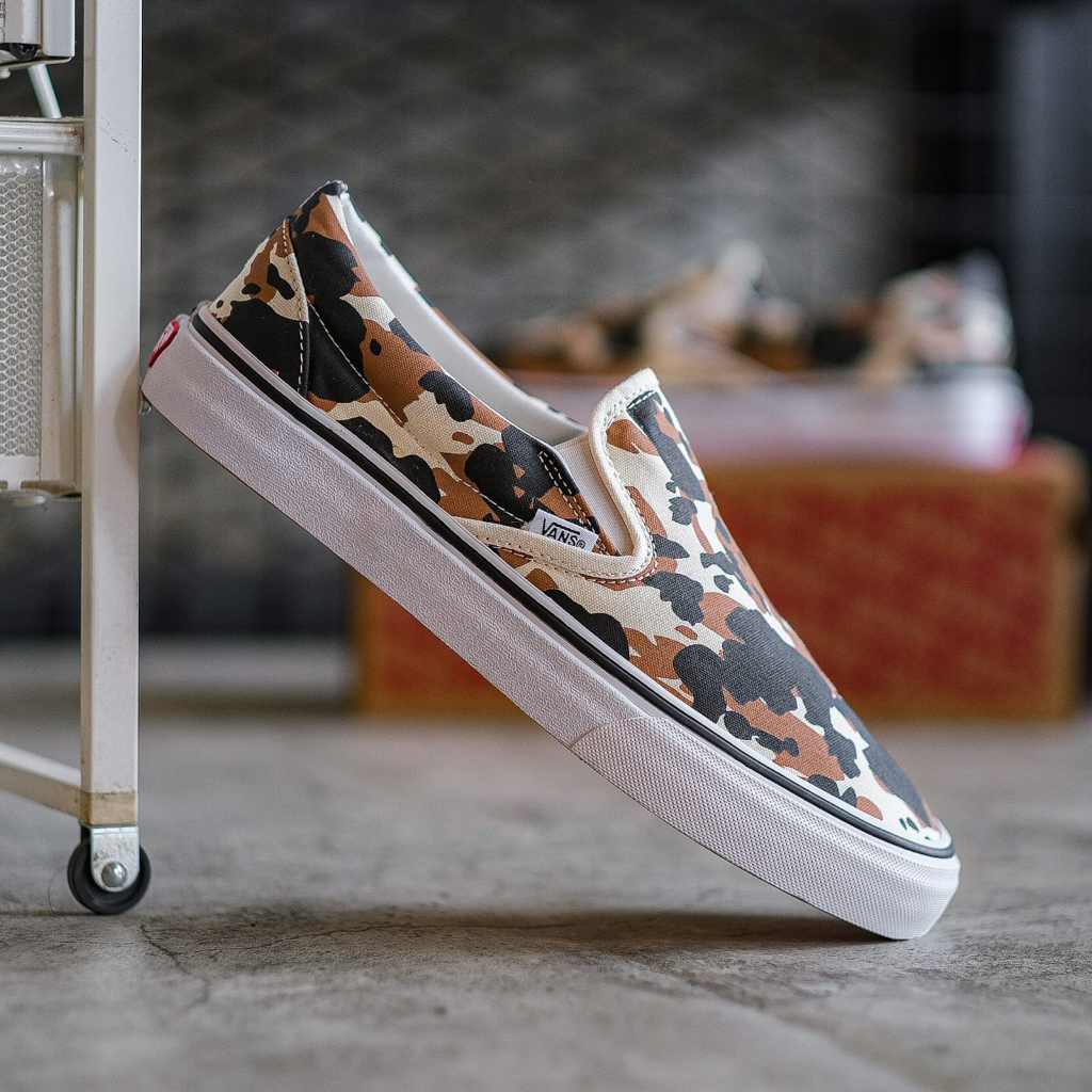 VANS SLIP-ON COW MULTICOLOR CLASSIC ORIGINAL 100% ( Global )