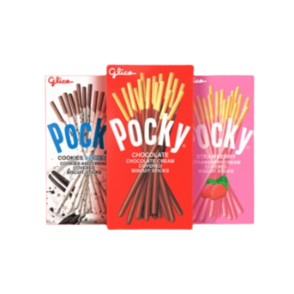 

GLICO POCKY MINI 22g ALL VARIANT COKLAT STRAWBERRY COOKIES CREAM